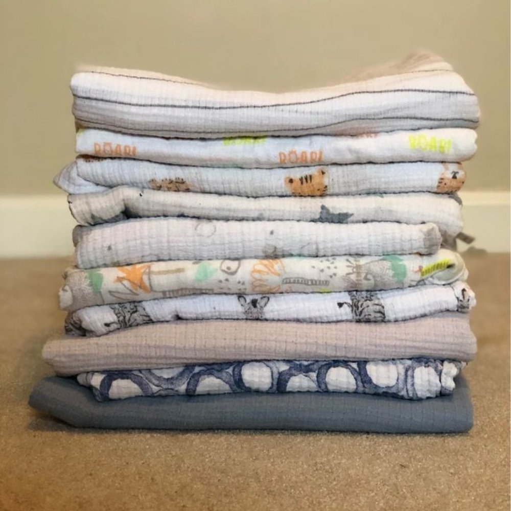 Boys Muslim Baby Blankets -- Set of 10